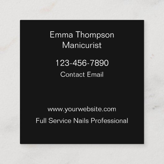 Mode Nails Manicure Visitekaartjes (Achterkant)