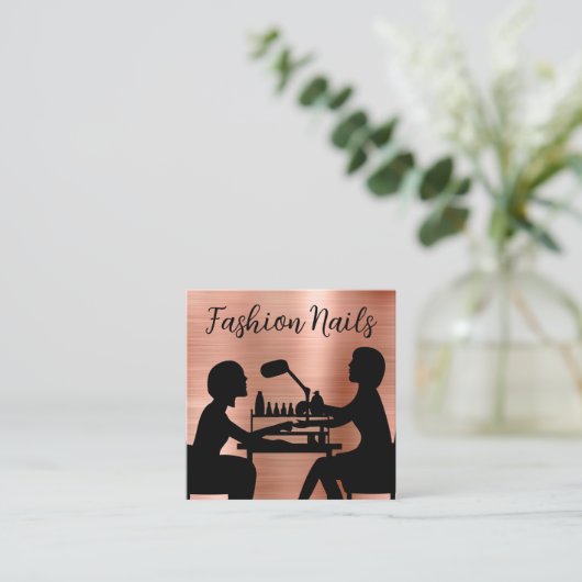 Mode Nails Manicure Visitekaartjes (Staand voorkant)