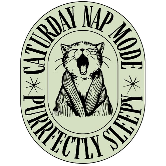 Mode Nap Caturday - T-shirt Cat Purrparfaitement a