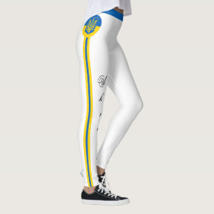 Mode Oekraïne en Oekraïnse vlag, fan van reizen/ Leggings