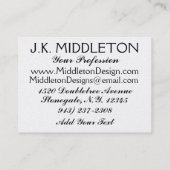 Mode / Ontwerper / naaister - SRF Visitekaartje (Achterkant)