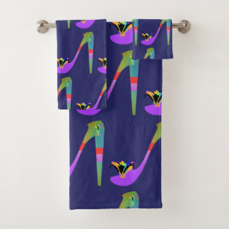 Mode op hoge hoogte 3-punts poly katoenhanddoek bad handdoek