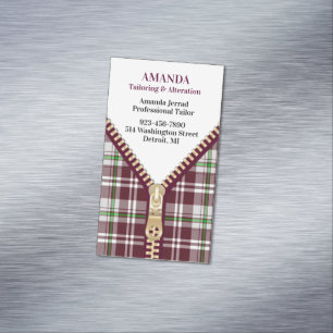 Mode op maat magnetisch visitekaartje