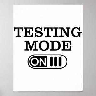 Mode Op Testdag Teacher Testing Day Mannen Vrouwen Poster