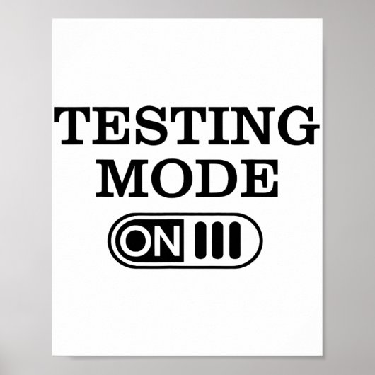 Mode Op Testdag Teacher Testing Day Mannen Vrouwen Poster (Voorkant)