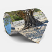 Mode oude olijfbomen stropdas (Opgerold)