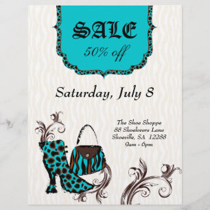 Mode Paars Boot Zebra Leopard Sale Flyer