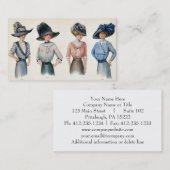 Mode Parijs 1910 Visitekaartje (Voorkant / Achterkant)