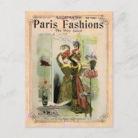 Mode Paris 2- Carte postale / Invitation / RSVP