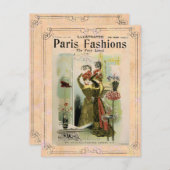 Mode Paris 2- Carte postale / Invitation / RSVP #1 (Devant / Derrière)