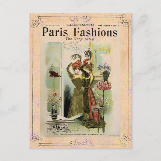 Mode Paris 2- Carte postale / Invitation / RSVP #1 (Devant)