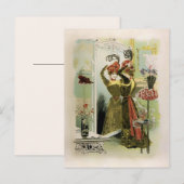 Mode Paris - Carte postale / Invitation / RSVP (Devant / Derrière)