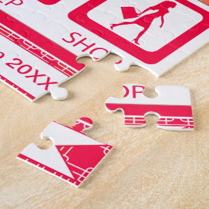 Mode partij deur prijs eten slaap winkel puzzel