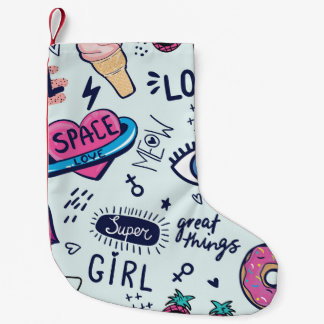 Mode Patch: Pop Art Stickers. Kleine Kerstsok