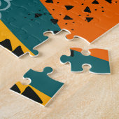 Mode Patchwork: Golvende Abstracte kunst Legpuzzel (Zijkant)