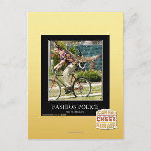 Mode politie briefkaart