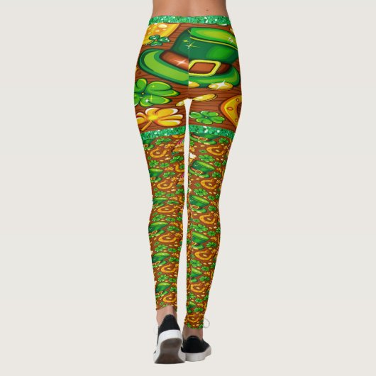 Mode pop St. Patrick's Day Leggings (Dos)