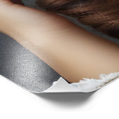 Mode portret van vrouwenkunst foto afdruk (Hoek)