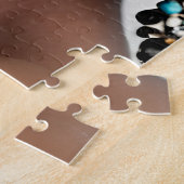 Mode portret van vrouwenkunst legpuzzel (Zijkant)