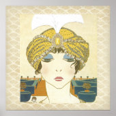 Mode Poster geturbine Poiret 1900s (Voorkant)