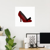 Mode Poster schoenontwerp (Thuiskantoor)