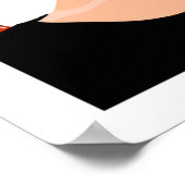 Mode Poster, Vrouw kunst, flatje, wandkunst Poster (Hoek)