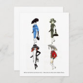 Mode poupée Matisse - Carte 2, 4,25 x 5,5 (Devant / Derrière)