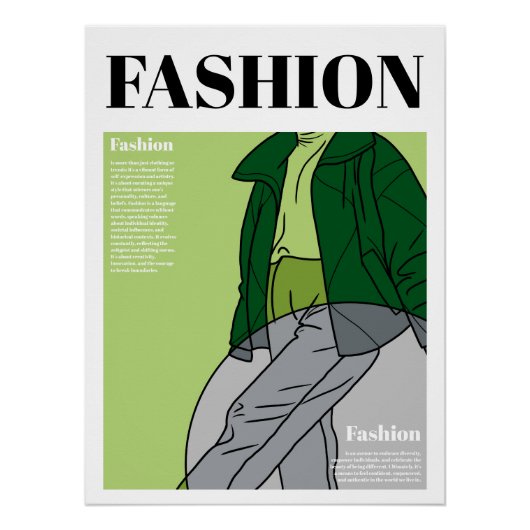 Mode : Puffer Coat en Sweat Pants Perfect Poster (Voorkant)