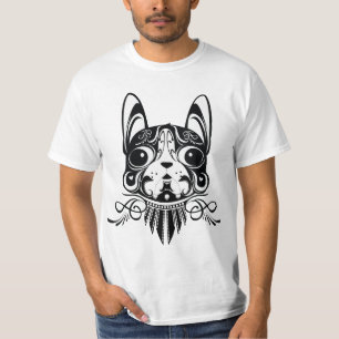 mode-puppystyle T-shrit met hond T-shirt