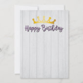 Mode Queen Happy Birthday Kaart (Achterkant)