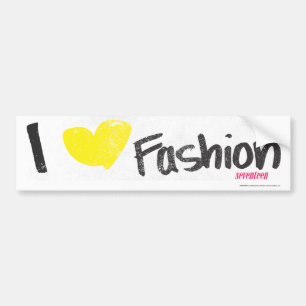Mode roze bumpersticker