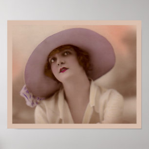  Mode "Roze dame" Poster