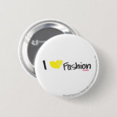 Mode roze ronde button 5,7 cm (Voorkant /achterkant)