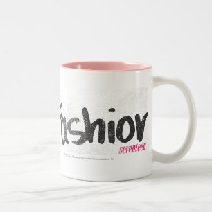 Mode roze tweekleurige koffiemok