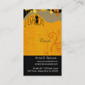 Mode Runway Afbeelding Consultant Stylist Visitekaartje (Achterkant)