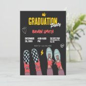 Mode scene sneakers afstuderen kaart (Staand voorkant)