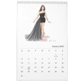 mode schets, 2024 kalender (Jan 2027)