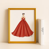 mode schets, mode illustratie, poster