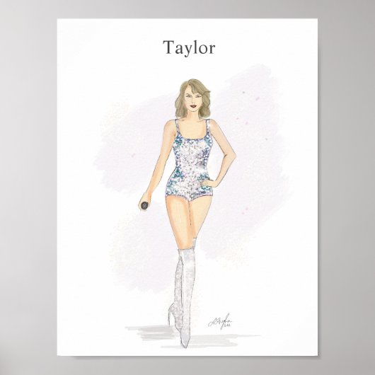 Mode schets, Taylor Poster (Voorkant)