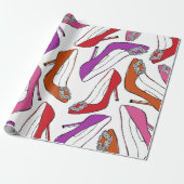 Mode schoeisel met opvulpapier cadeaupapier (Uitgerold)