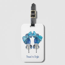 Mode schoen Bagagelabel