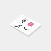 Mode schoenen handtas waterverf post-it® notes (Schuin)