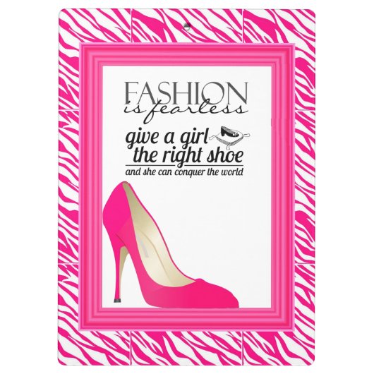 Mode - schoenen - Zebra klembord (Achterkant)