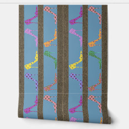 Mode Schoenplanken Behang Rand MVMS Blauw