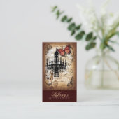 Mode Schoonheidssalon  kroonluchter Designer Visitekaartje (Staand voorkant)