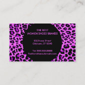 Mode schoten Visitekaartje (Achterkant)