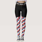 Mode Servië/Servische vlag/sportfan Leggings (Voorkant)