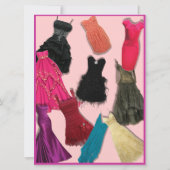 Mode Show en Luncheon Aangepaste uitnodigingen (Achterkant)