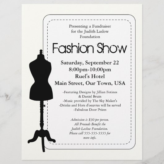 Mode Show Flyer (Voorkant)