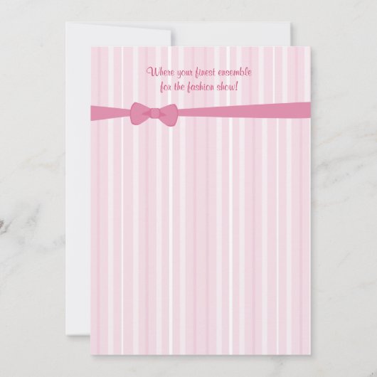 Mode Show Kaart (Achterkant)